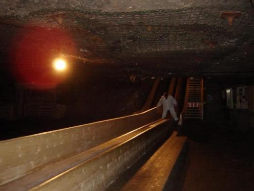 Salt miners' slide
