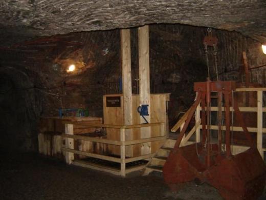 Fairly modern salt mining equipment