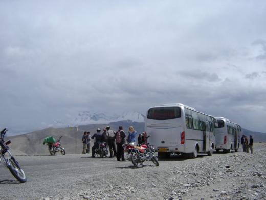 Arriving at Karakul