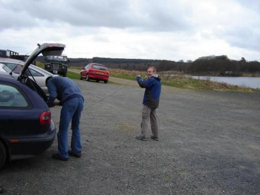 Getting my rod out, and Ronny's posterior