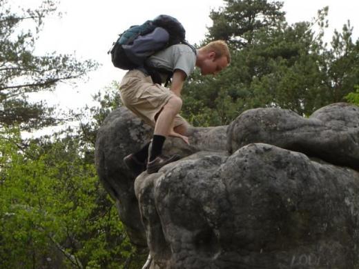 Pretending to climb up stuff