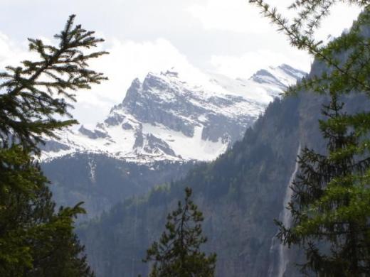 Jungfrau from the Lauterbrunnen valley
